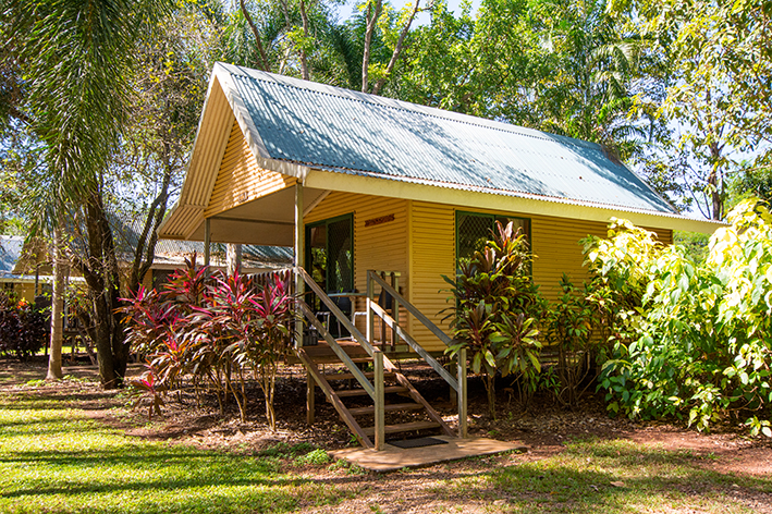 Our Drover's Cabins overlook the Pool